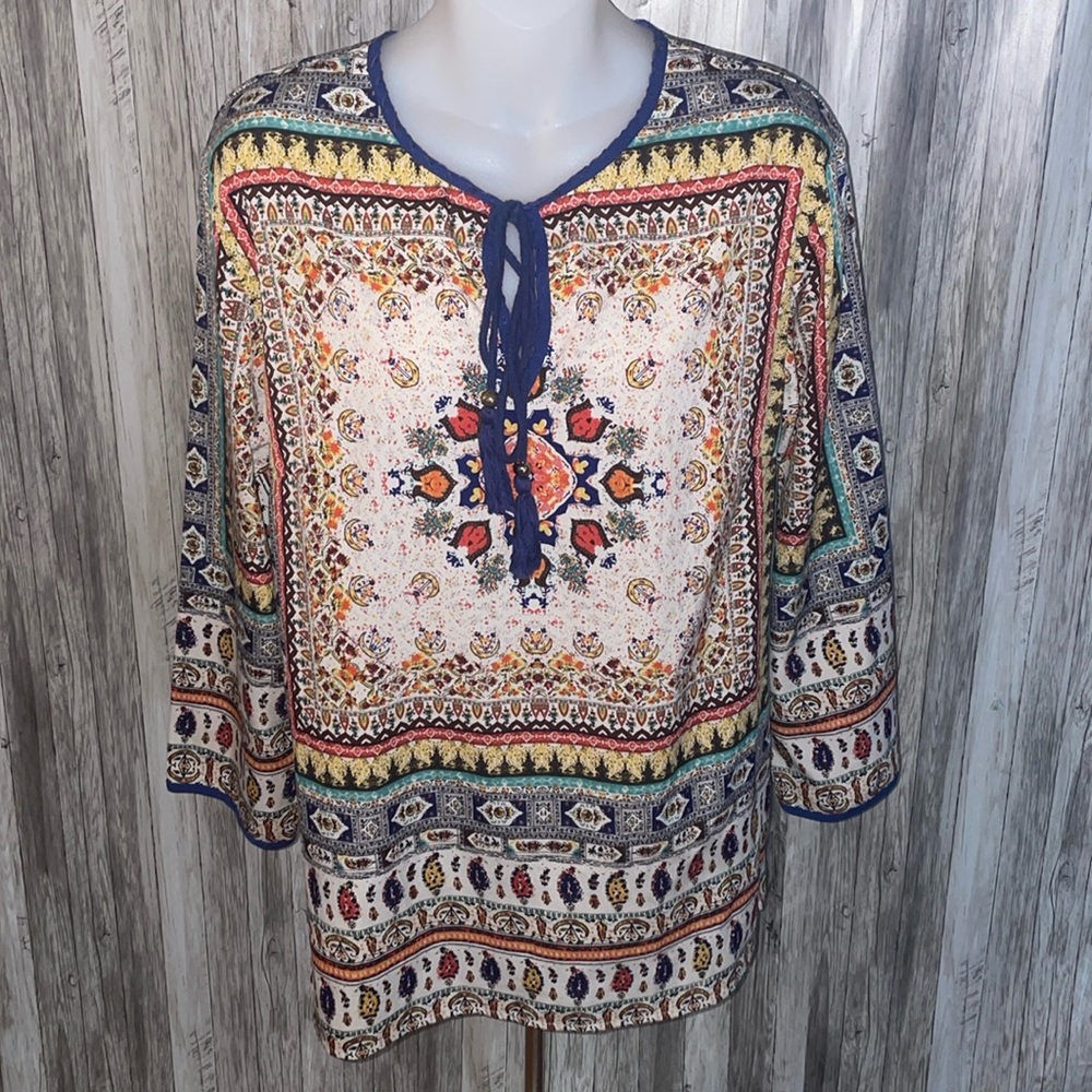 KYLA SEO Boho Chic Top Shirt Tunic